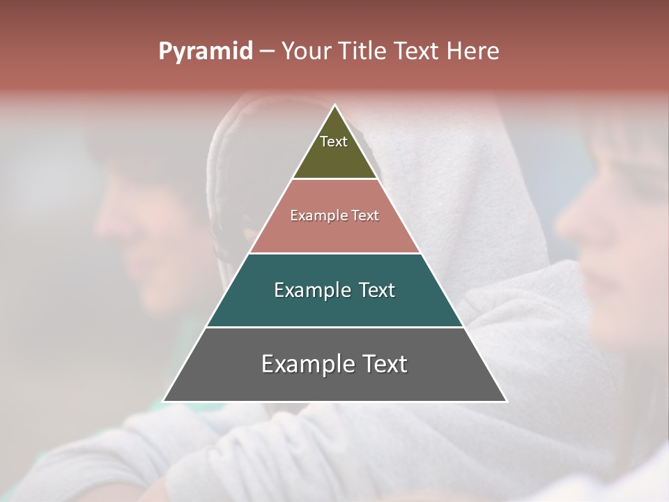 Thoughtful Caucasian Eye PowerPoint Template