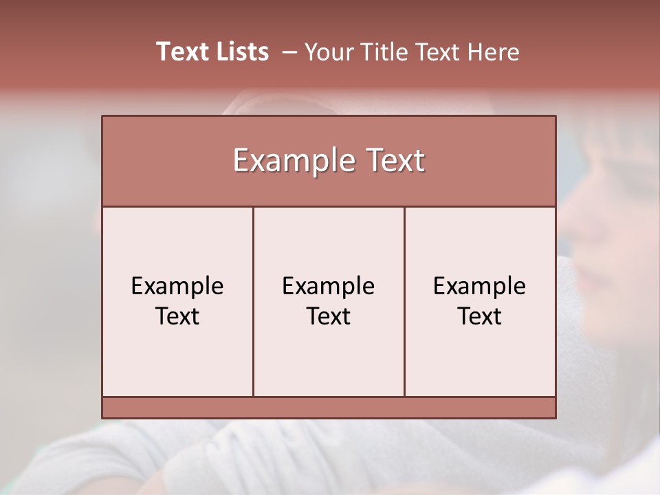 Thoughtful Caucasian Eye PowerPoint Template