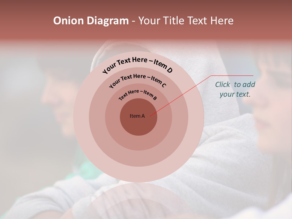 Thoughtful Caucasian Eye PowerPoint Template