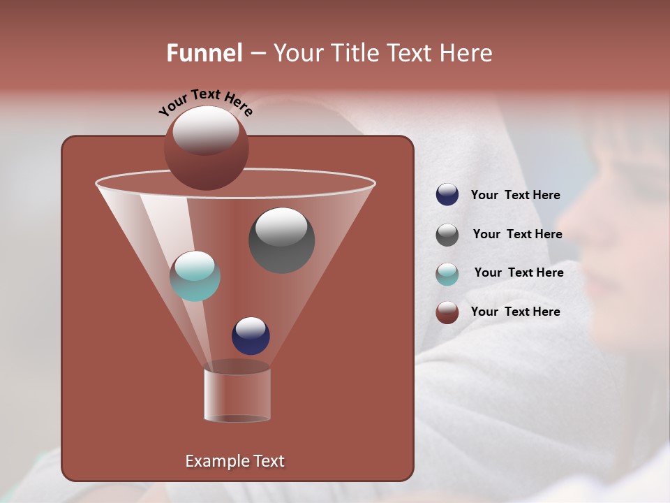Thoughtful Caucasian Eye PowerPoint Template