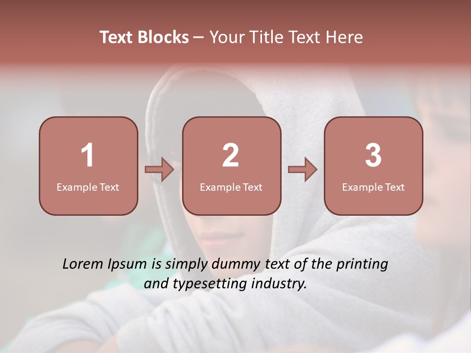 Thoughtful Caucasian Eye PowerPoint Template