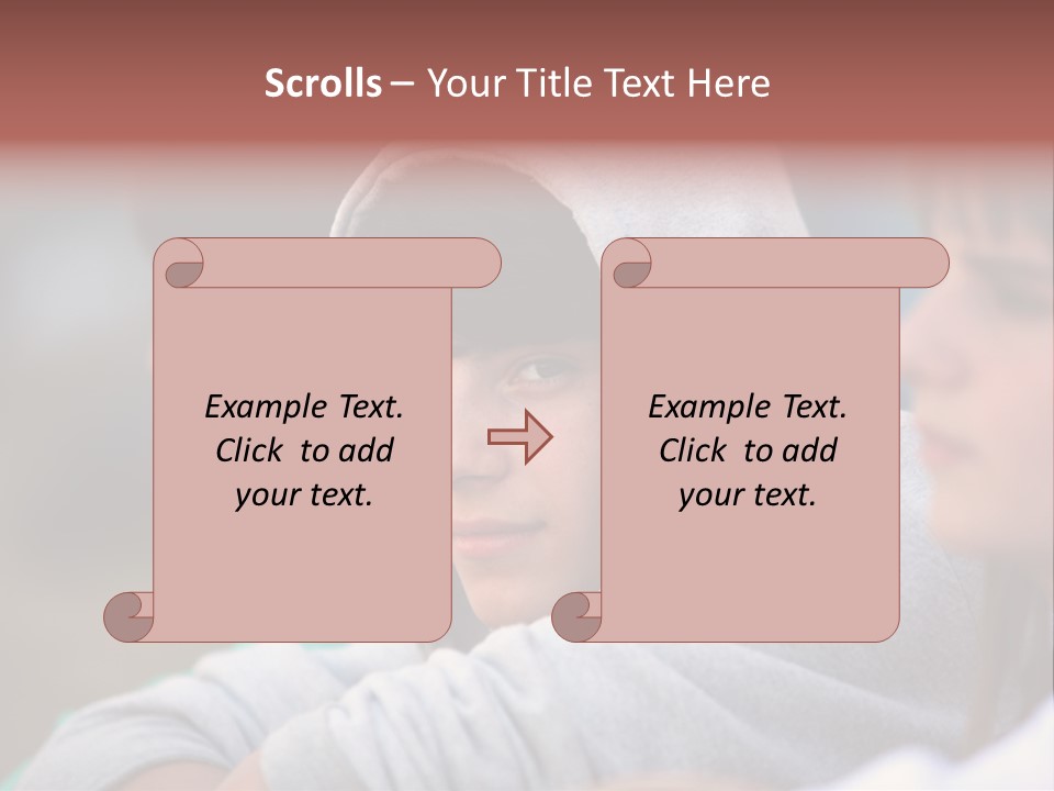 Thoughtful Caucasian Eye PowerPoint Template