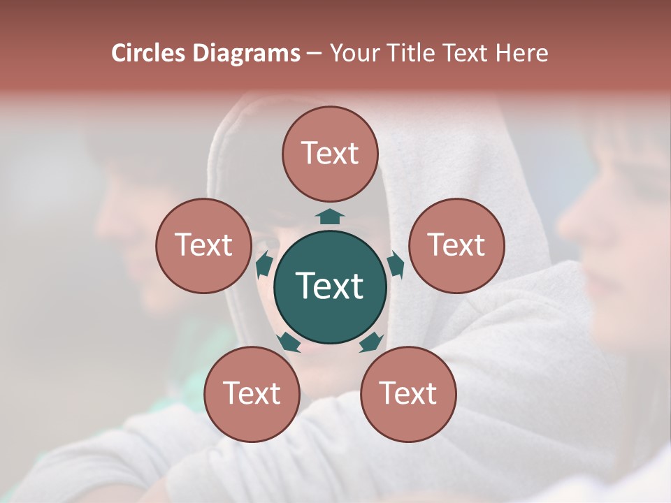 Thoughtful Caucasian Eye PowerPoint Template