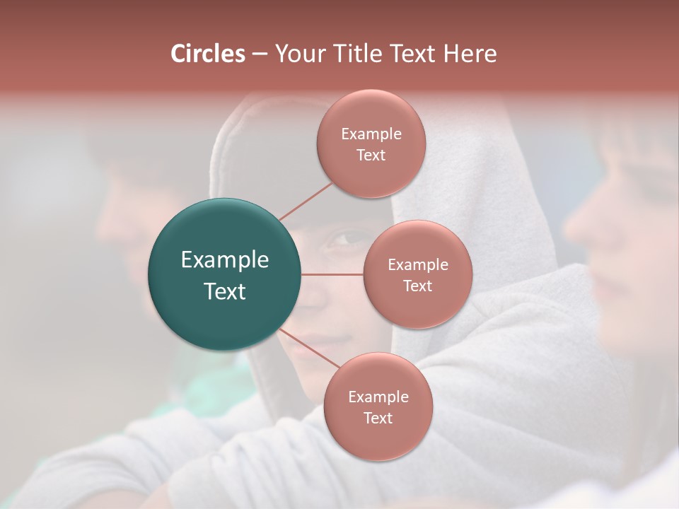 Thoughtful Caucasian Eye PowerPoint Template