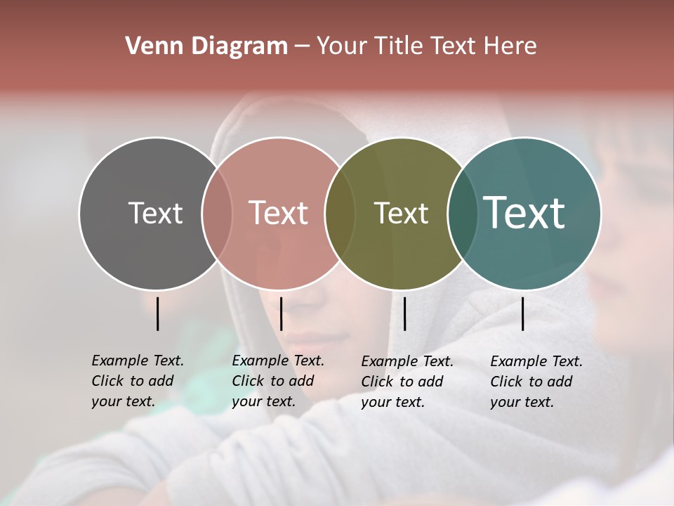 Thoughtful Caucasian Eye PowerPoint Template
