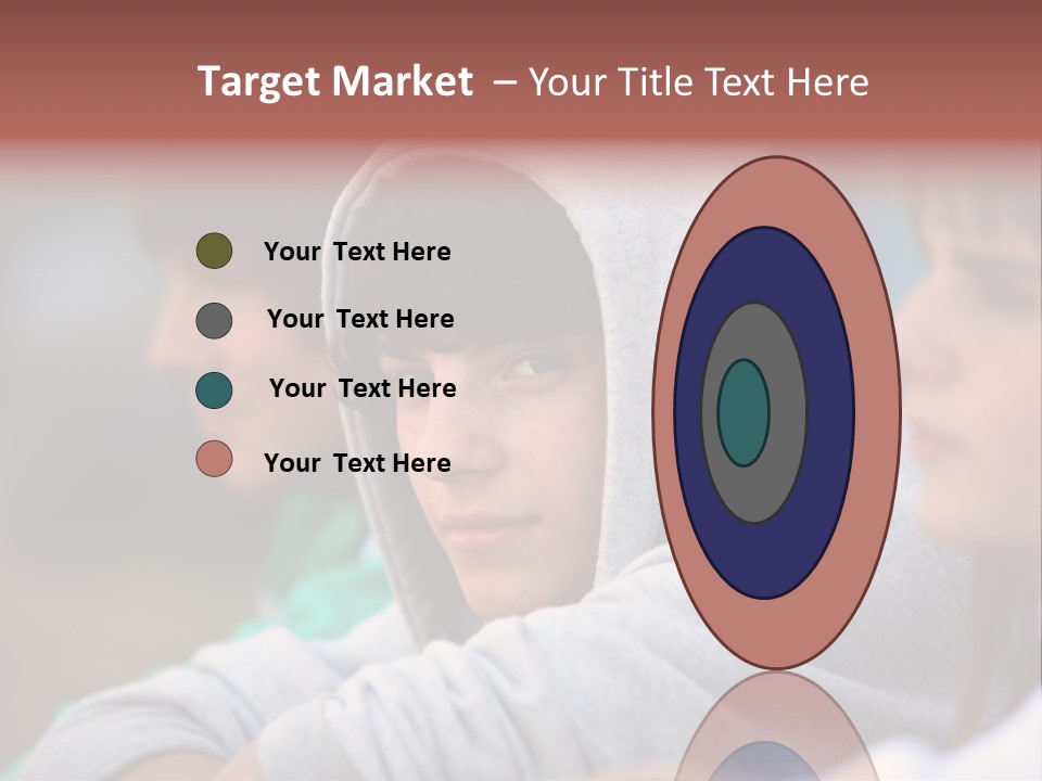 Thoughtful Caucasian Eye PowerPoint Template