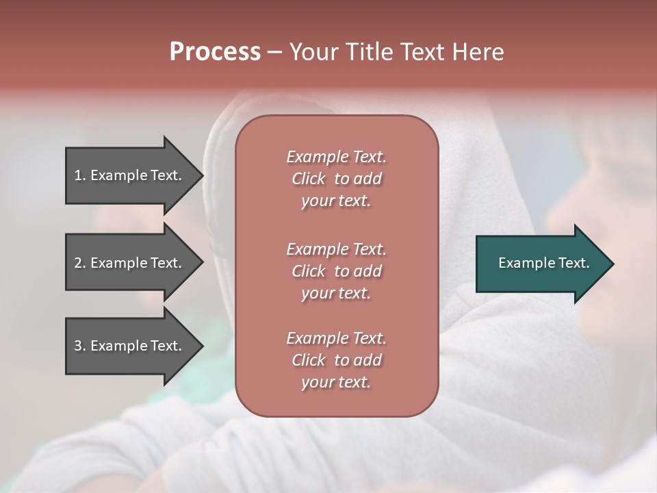 Thoughtful Caucasian Eye PowerPoint Template
