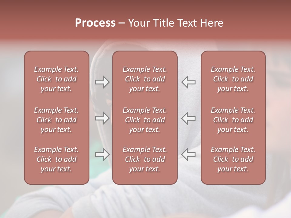 Thoughtful Caucasian Eye PowerPoint Template