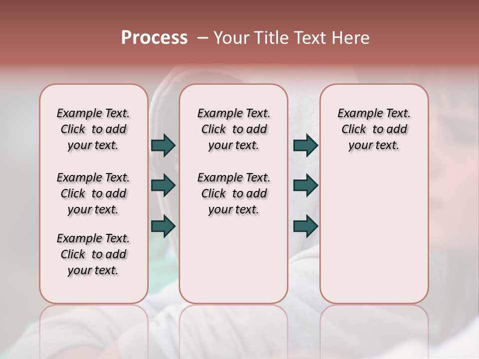 Thoughtful Caucasian Eye PowerPoint Template