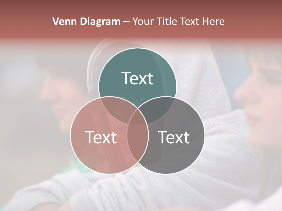 Thoughtful Caucasian Eye PowerPoint Template