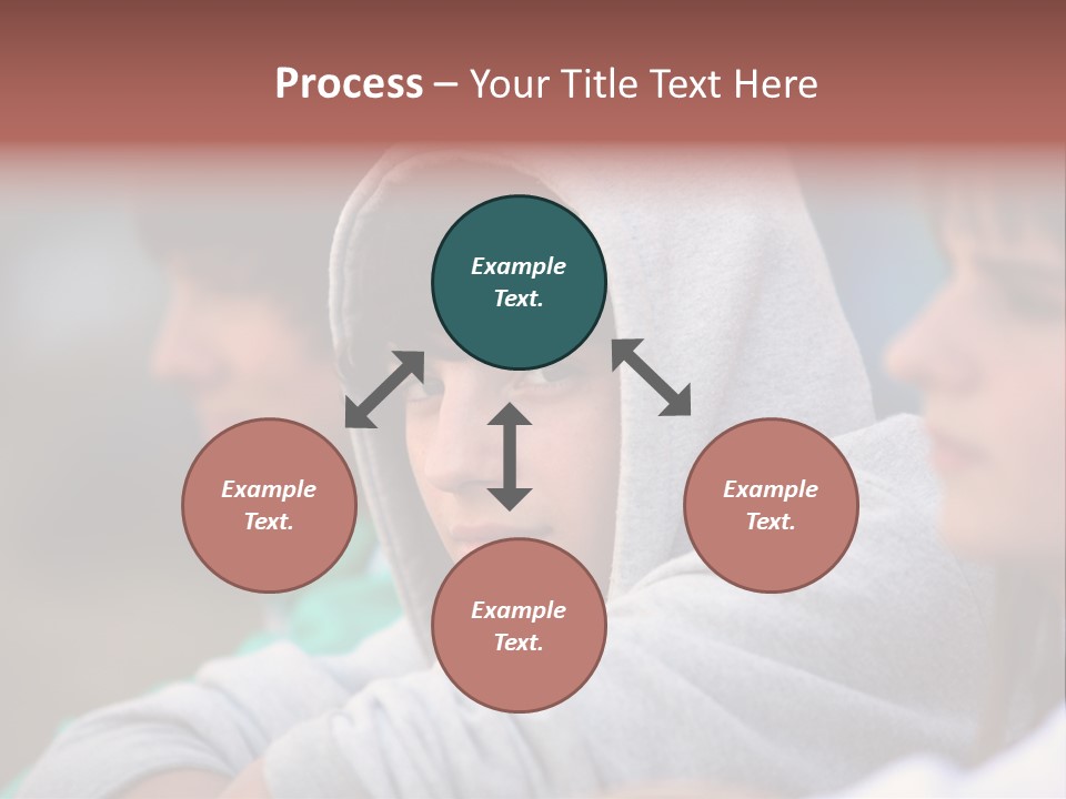 Thoughtful Caucasian Eye PowerPoint Template