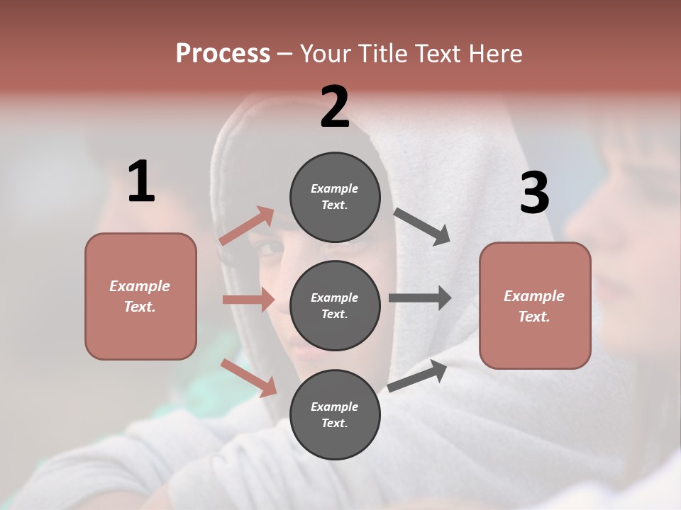 Thoughtful Caucasian Eye PowerPoint Template