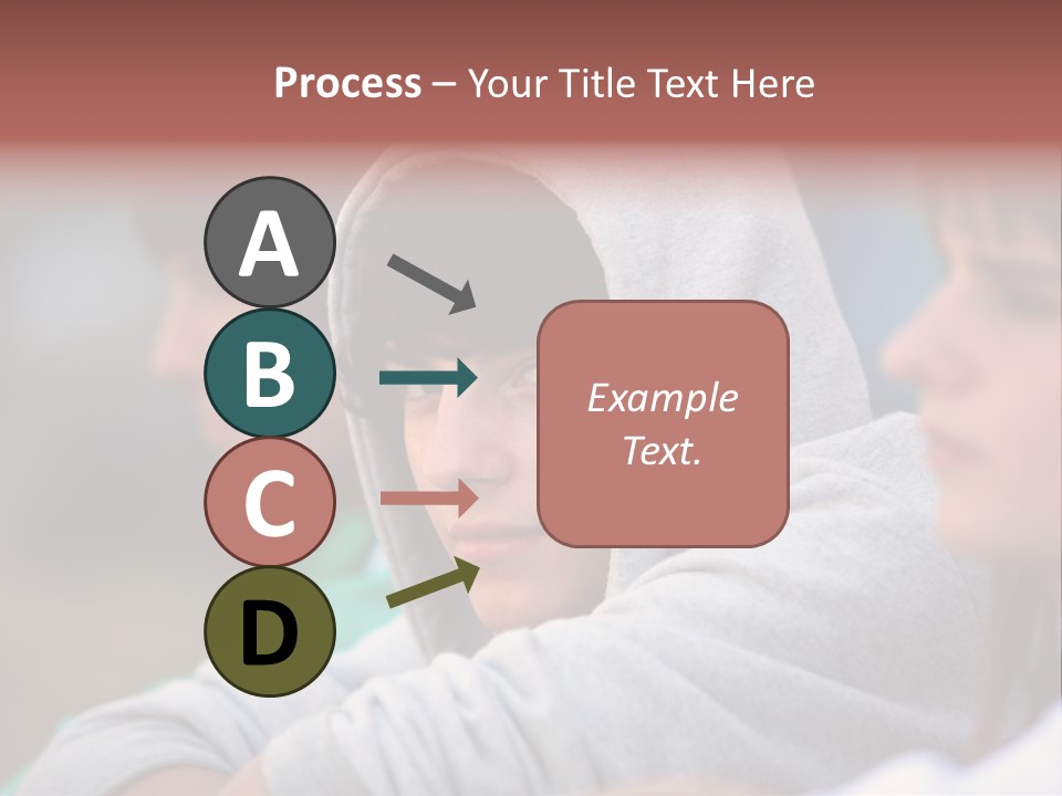 Thoughtful Caucasian Eye PowerPoint Template