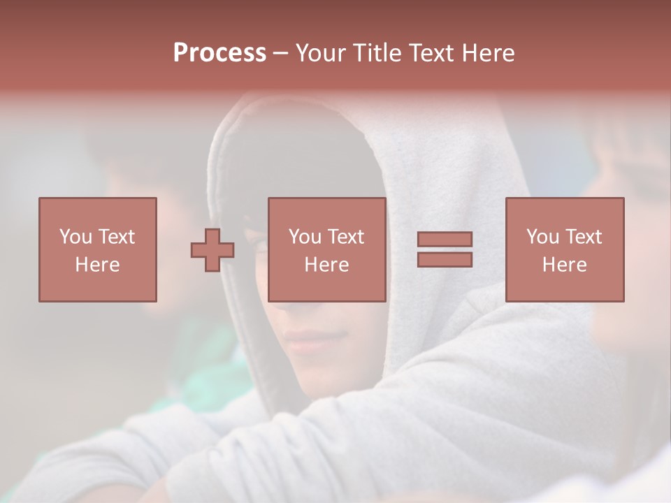 Thoughtful Caucasian Eye PowerPoint Template