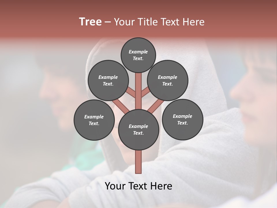 Thoughtful Caucasian Eye PowerPoint Template