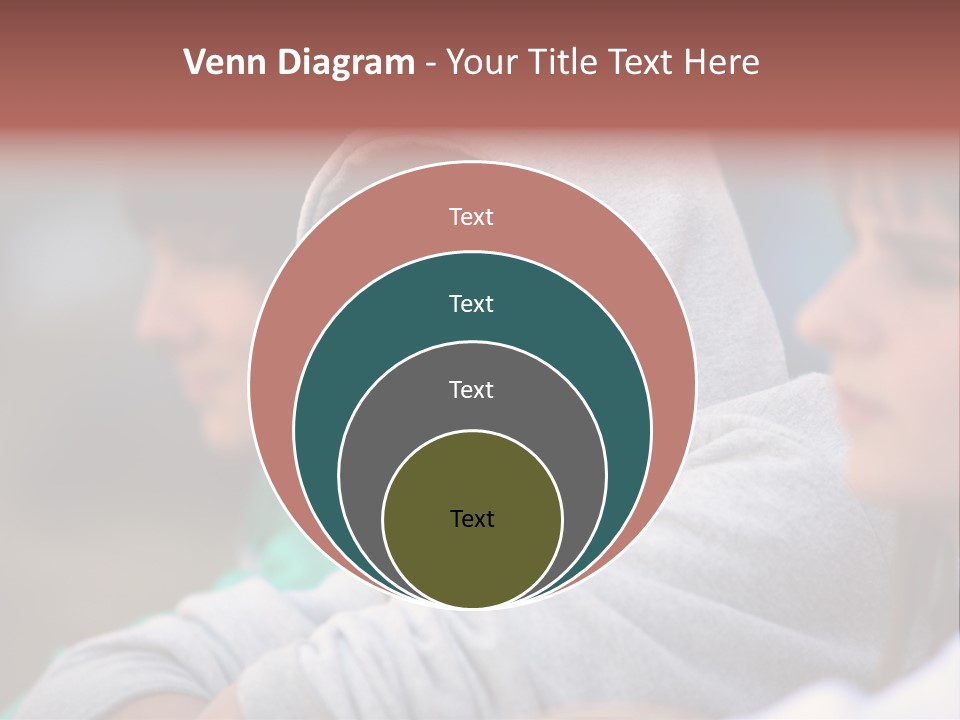 Thoughtful Caucasian Eye PowerPoint Template