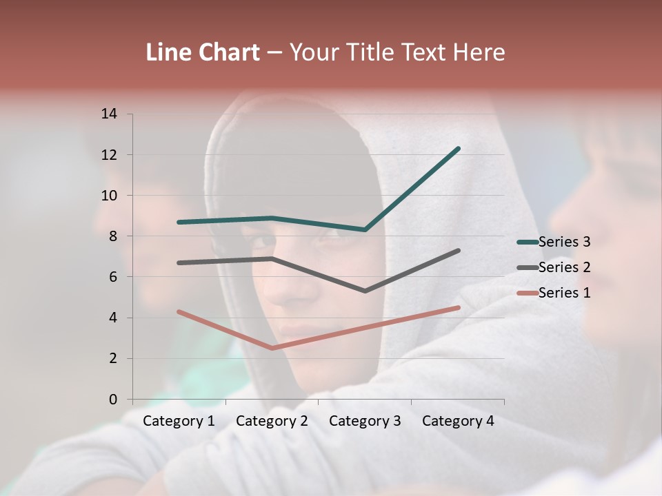 Thoughtful Caucasian Eye PowerPoint Template