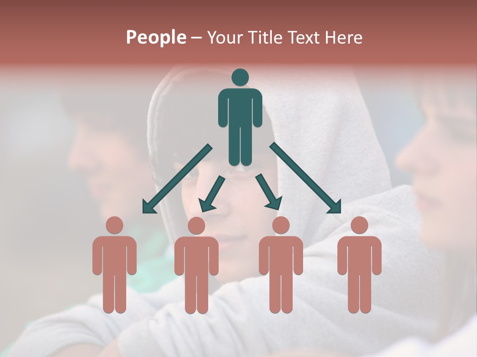 Thoughtful Caucasian Eye PowerPoint Template