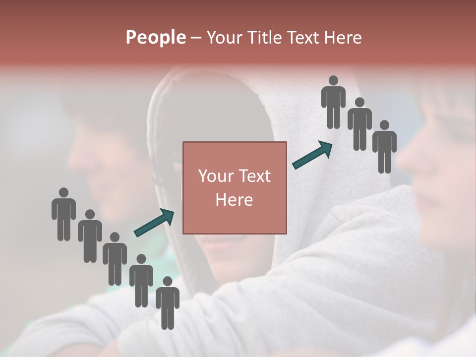 Thoughtful Caucasian Eye PowerPoint Template