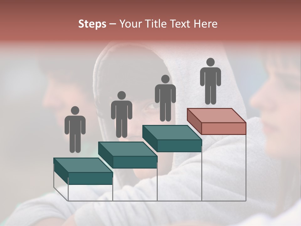 Thoughtful Caucasian Eye PowerPoint Template