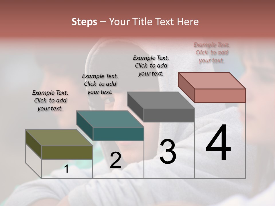 Thoughtful Caucasian Eye PowerPoint Template