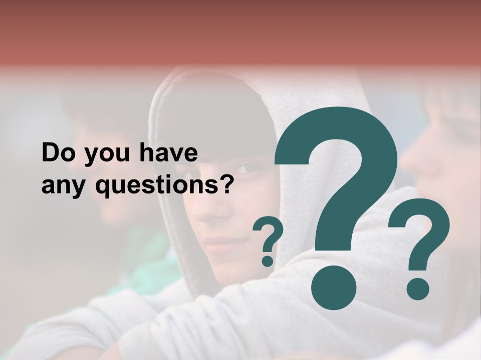 Thoughtful Caucasian Eye PowerPoint Template