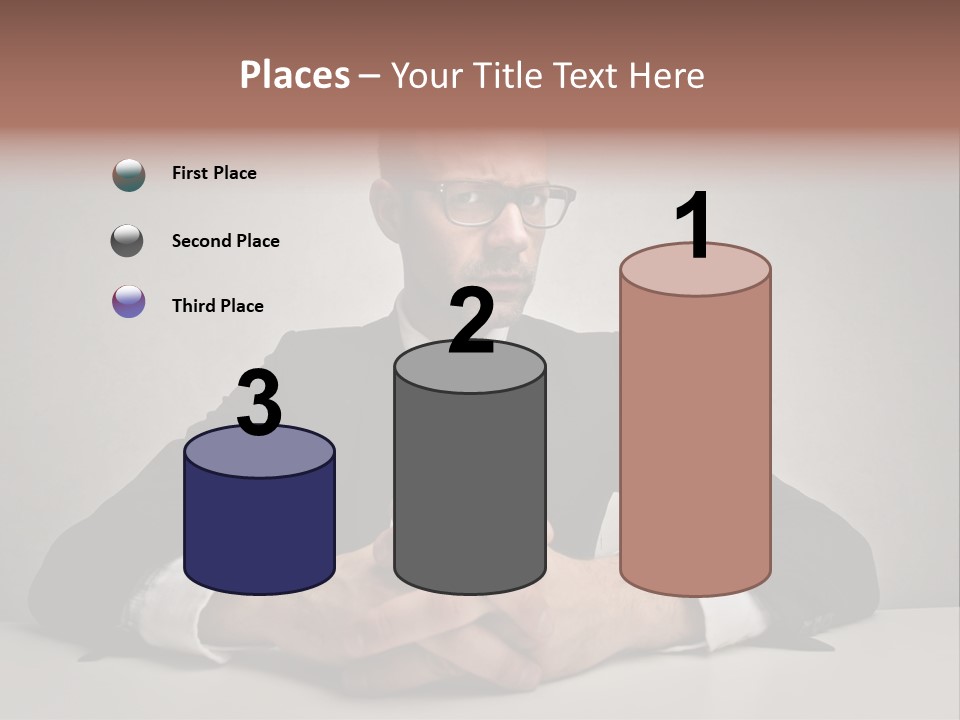 Serious Job Businessman PowerPoint Template