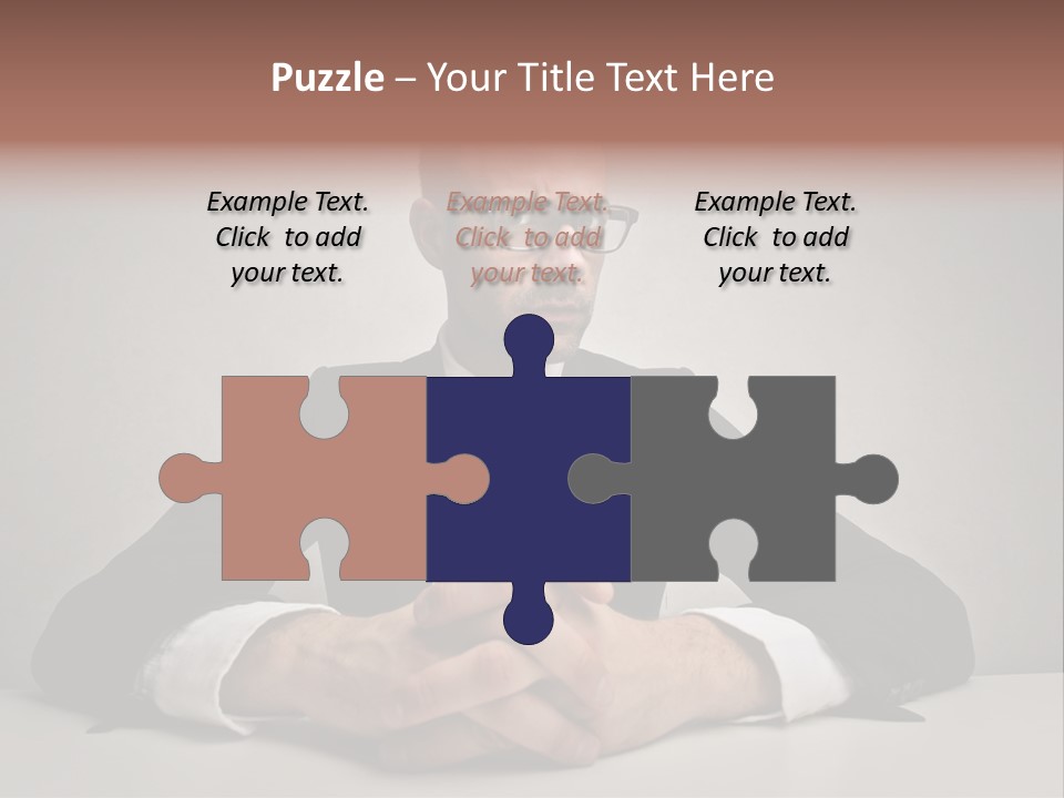 Serious Job Businessman PowerPoint Template