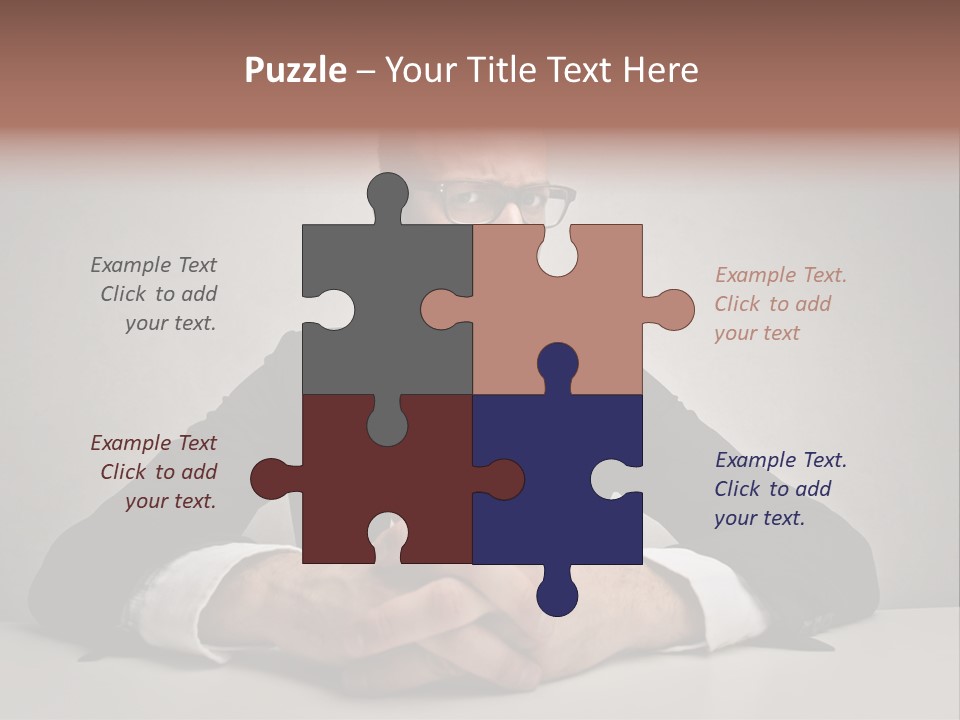 Serious Job Businessman PowerPoint Template