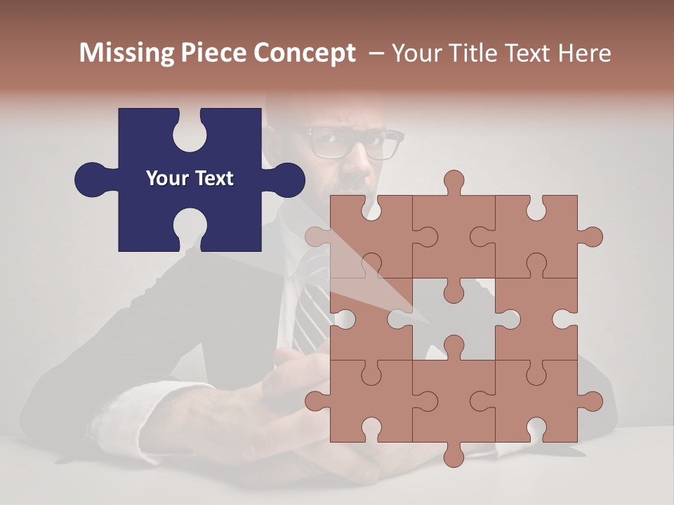 Serious Job Businessman PowerPoint Template