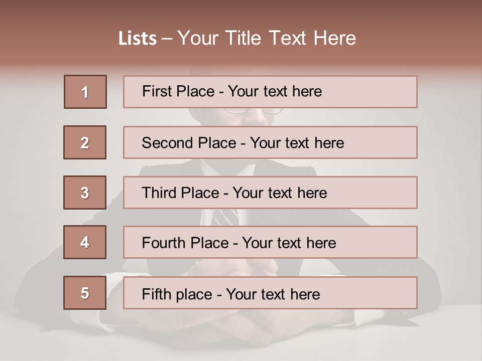 Serious Job Businessman PowerPoint Template