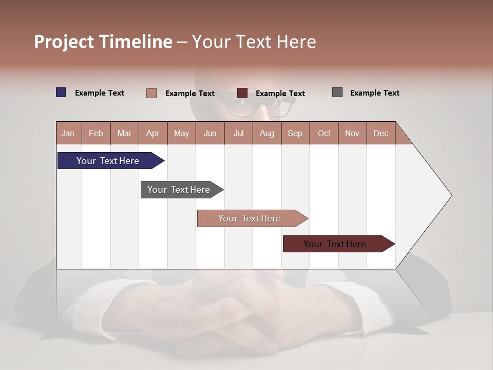 Serious Job Businessman PowerPoint Template