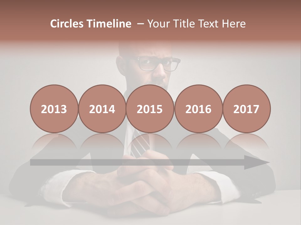 Serious Job Businessman PowerPoint Template