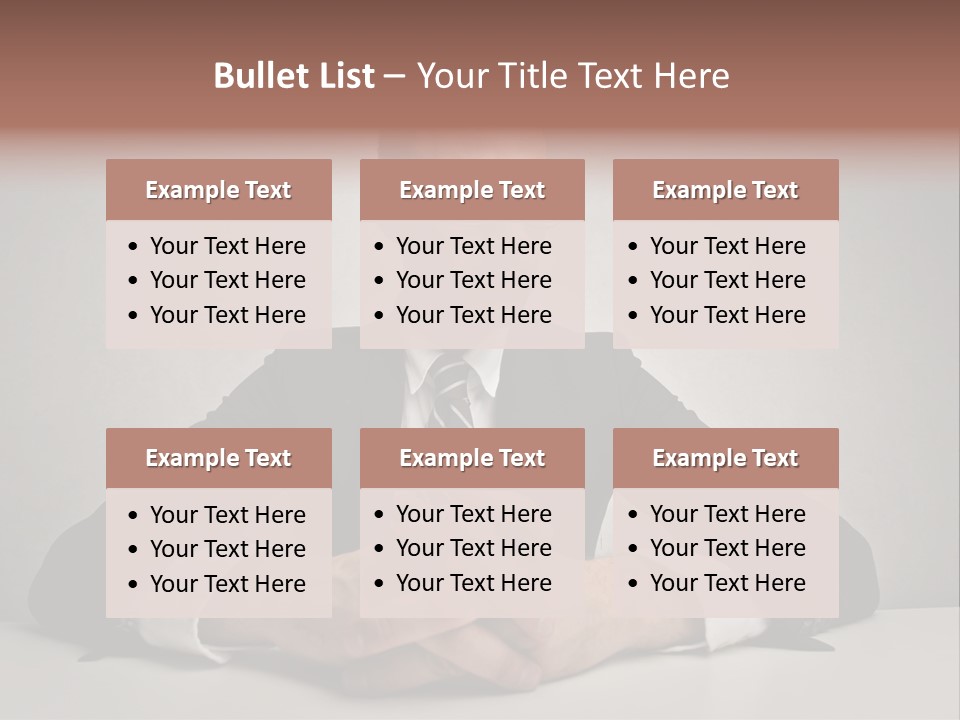 Serious Job Businessman PowerPoint Template