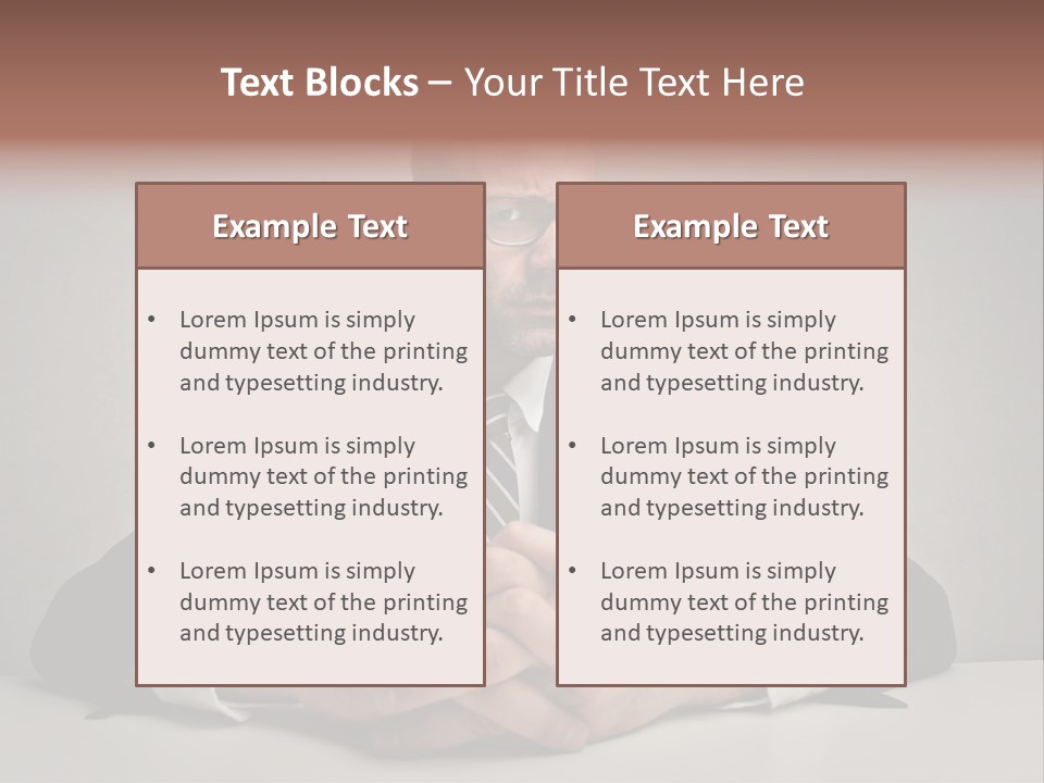 Serious Job Businessman PowerPoint Template