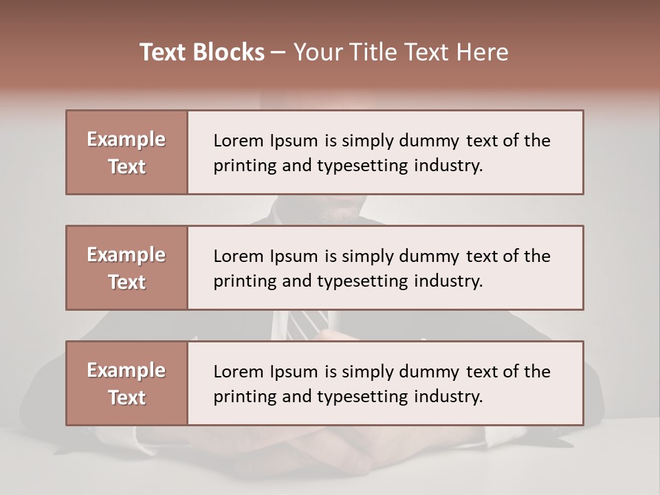 Serious Job Businessman PowerPoint Template