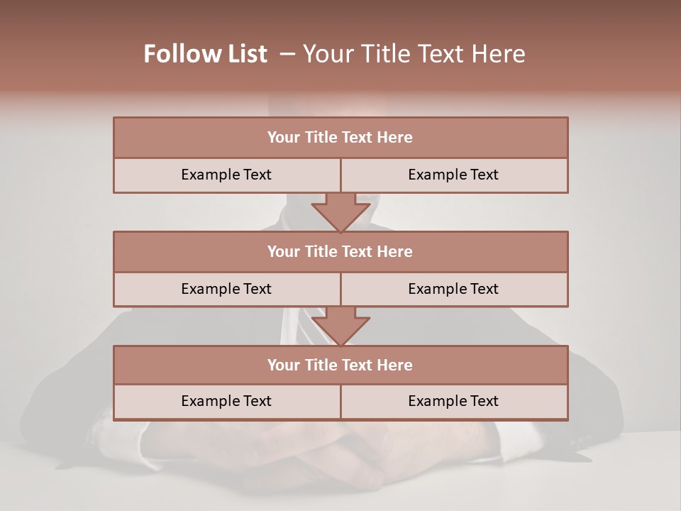 Serious Job Businessman PowerPoint Template