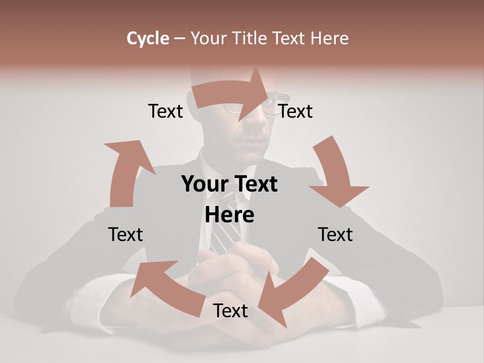 Serious Job Businessman PowerPoint Template