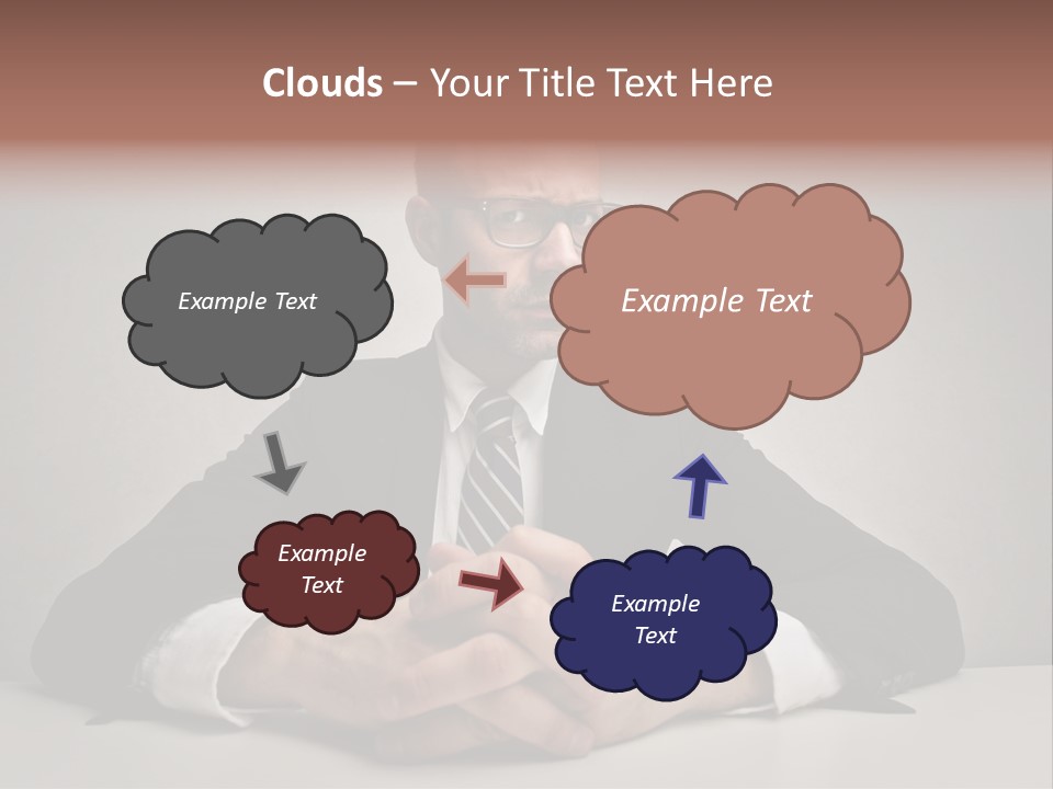 Serious Job Businessman PowerPoint Template