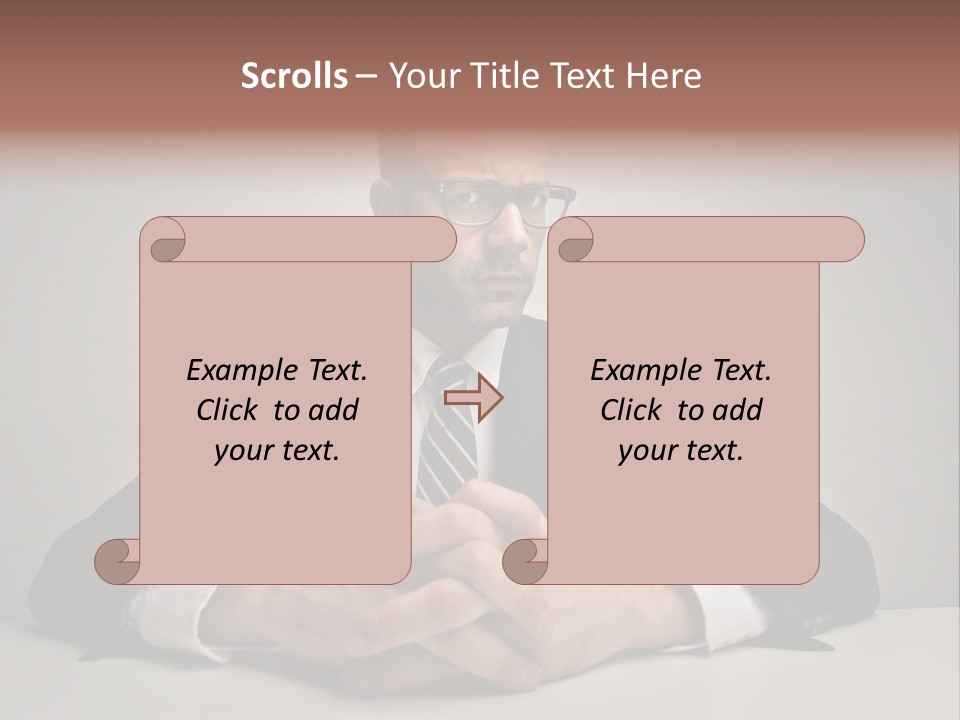 Serious Job Businessman PowerPoint Template