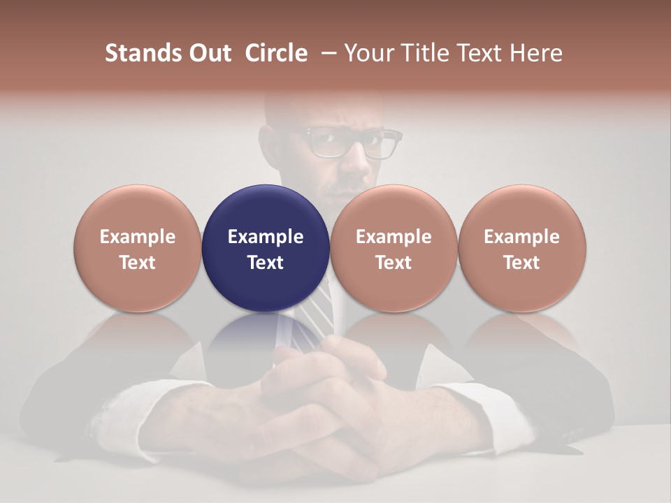 Serious Job Businessman PowerPoint Template