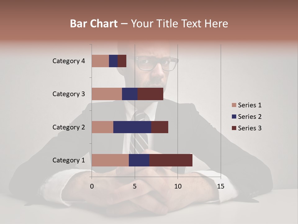 Serious Job Businessman PowerPoint Template