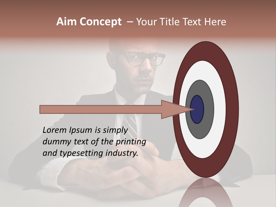 Serious Job Businessman PowerPoint Template