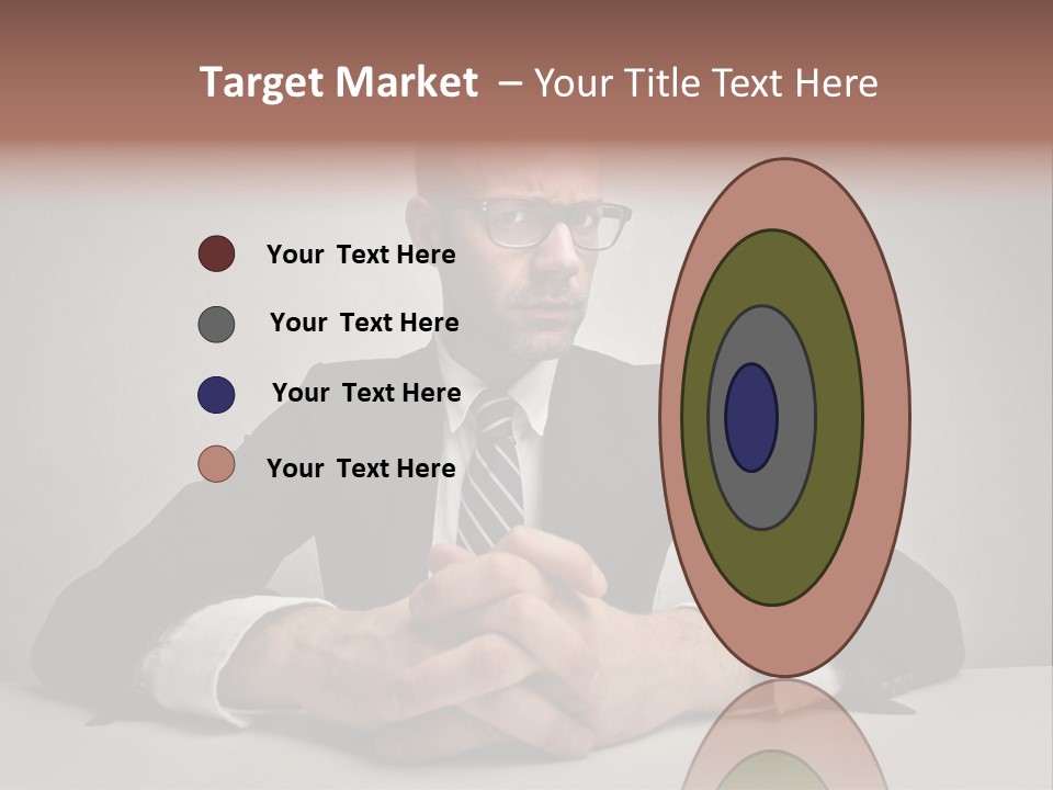 Serious Job Businessman PowerPoint Template