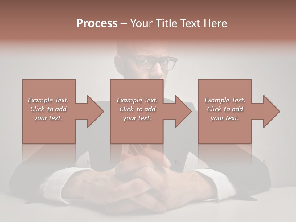 Serious Job Businessman PowerPoint Template