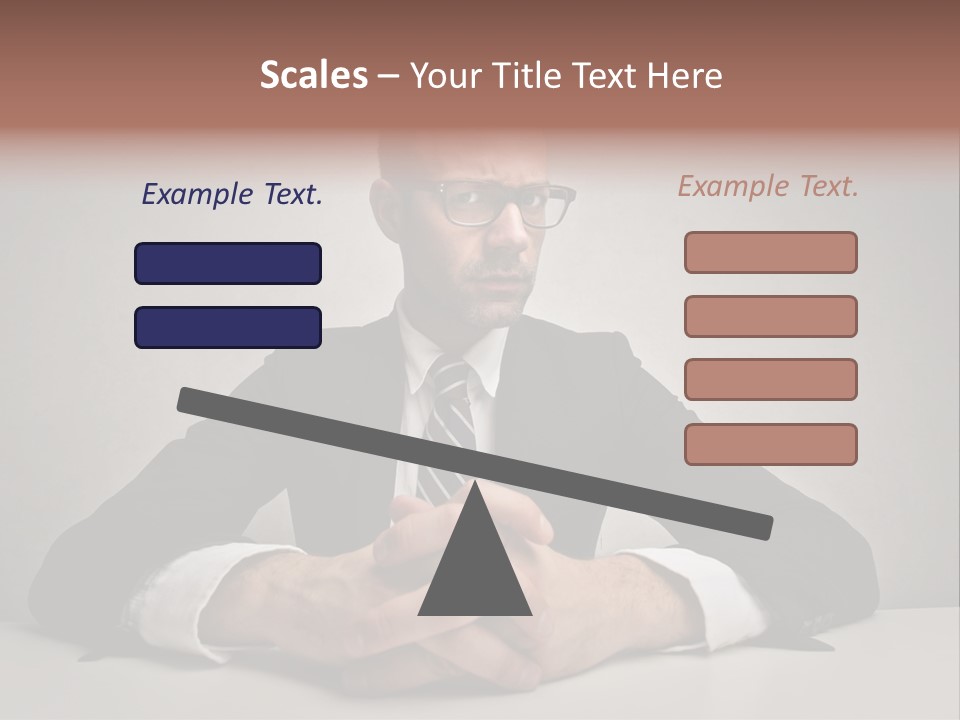 Serious Job Businessman PowerPoint Template