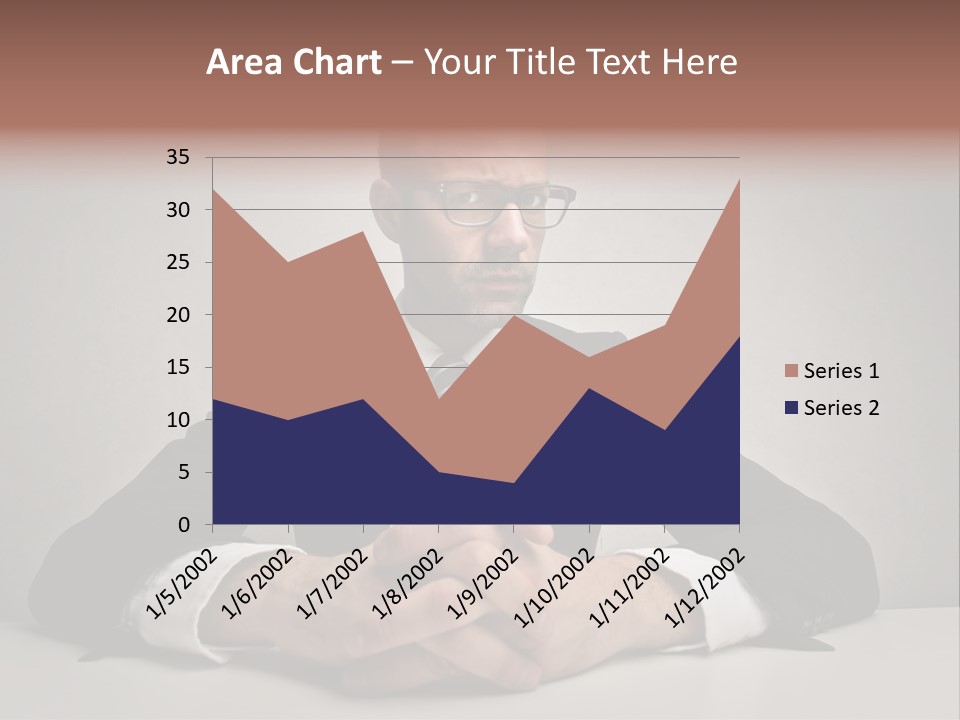 Serious Job Businessman PowerPoint Template