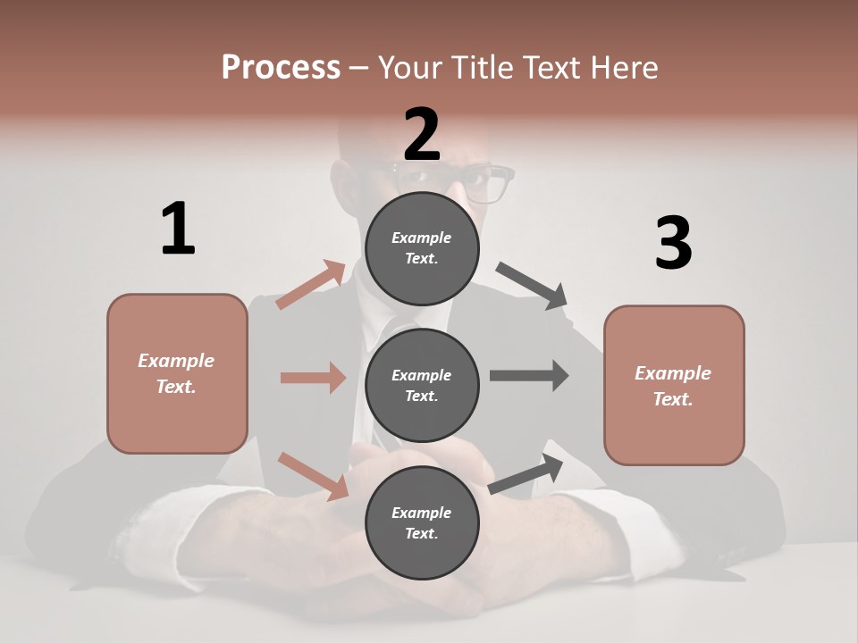Serious Job Businessman PowerPoint Template