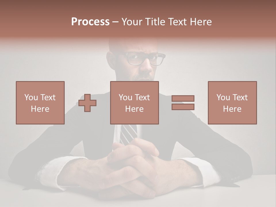 Serious Job Businessman PowerPoint Template