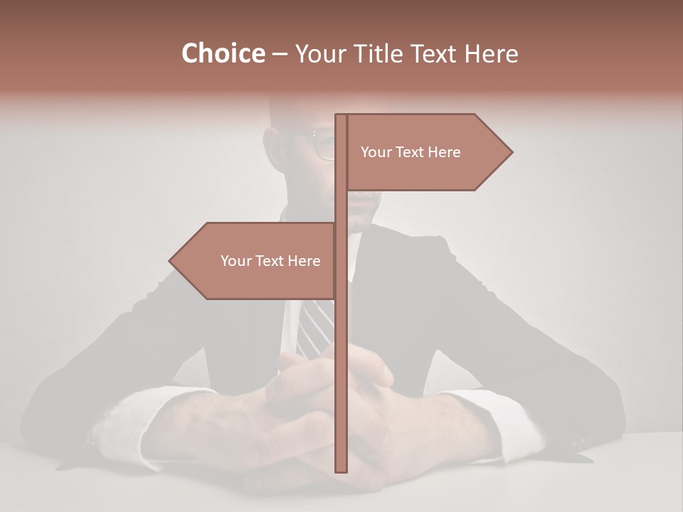 Serious Job Businessman PowerPoint Template